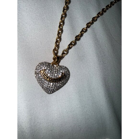Juicy Couture long gold chain with heart pendant - Picture 2 of 4
